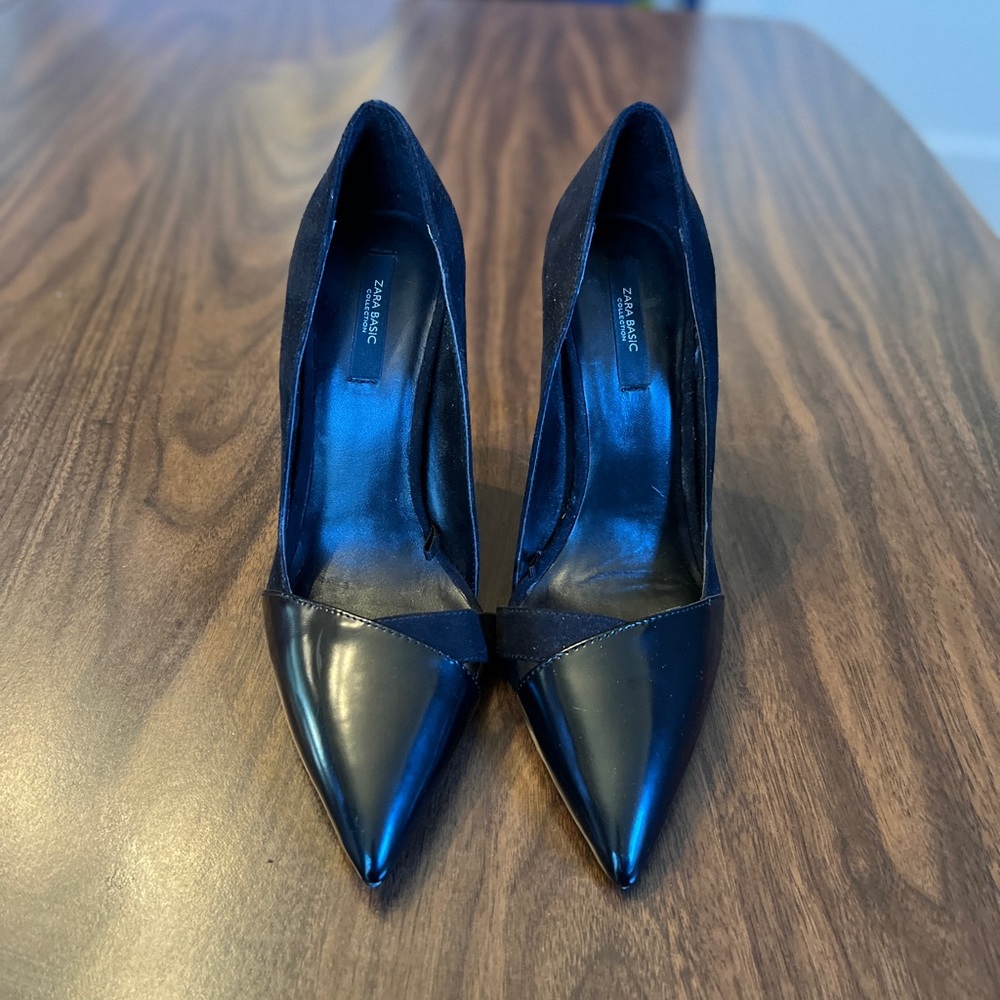 Zara black pumps size 38